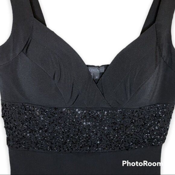 XOXO Juniors Black Sleeveless Dress Size Medium - Picture 3 of 6